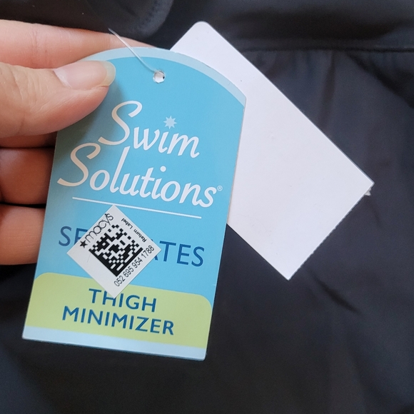 Swim Solutions Thigh Minimizer Black Swimwear Swim Boy Shorts Sizes 22W, 24W - Picture 6 of 7